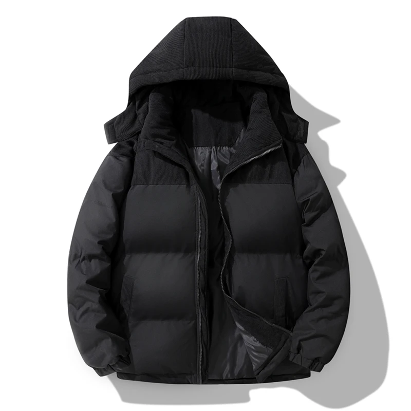 2025 Thick Warm Men Winter Jacket Parka Casual Loose Harajuku Oversized Parkas Coats Outwear