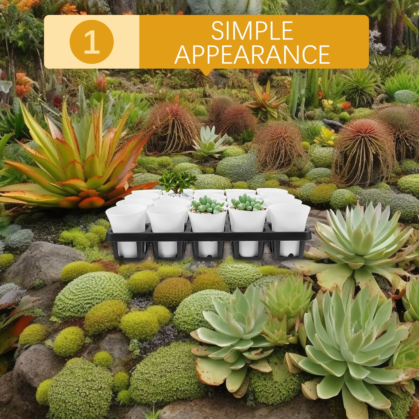 

1 комплект, пластиковые детские горшки с куполом для влажности, контейнер для посадки суккулентов, садовый цветочный стартовый горшок, многоцелевой для выращивания