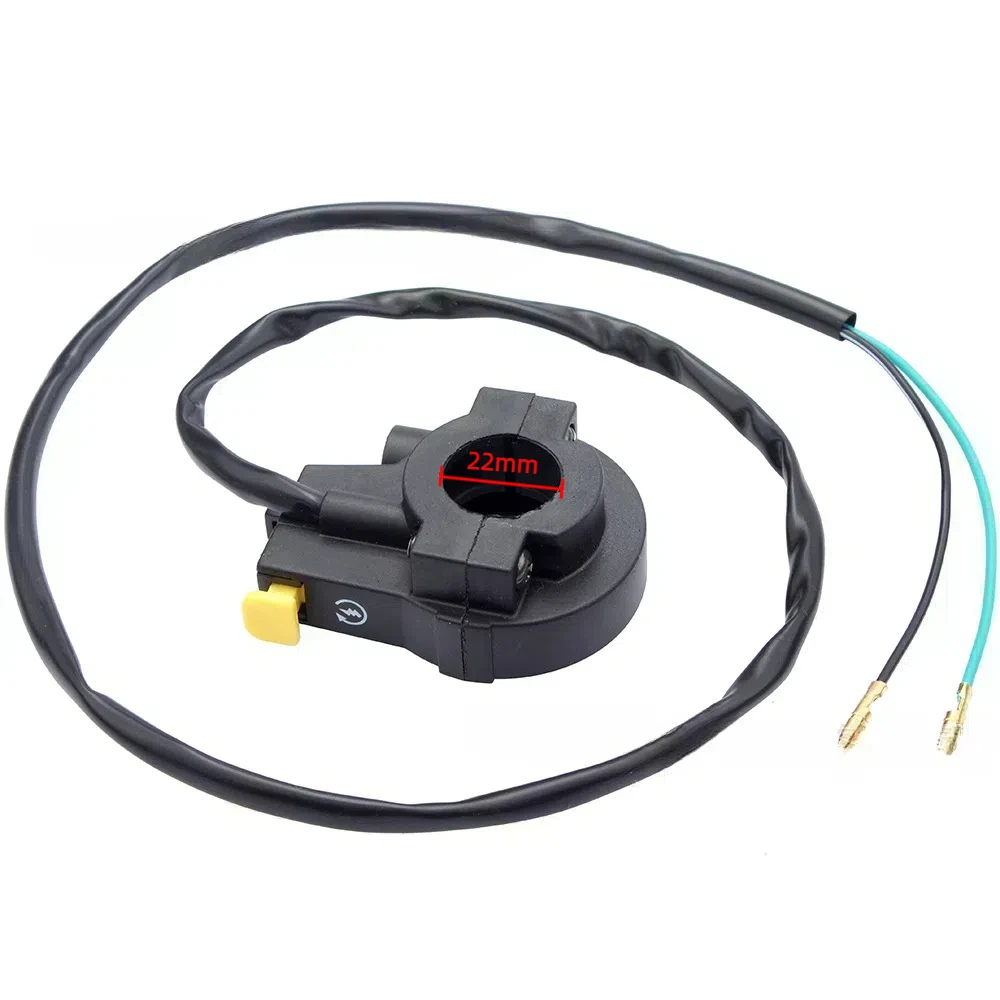 22mm Anti-Corrosion Direct Installation ATV Light Switch High Beam Button Easy Electric Start for All-Terrain Vehicles