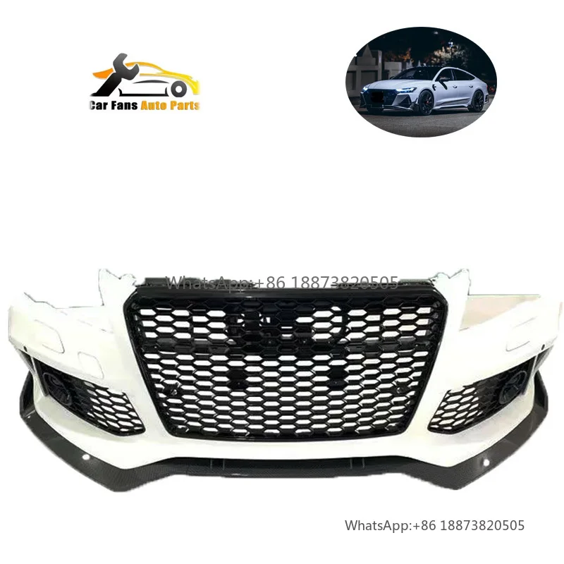 

Used original s7 bumper assembly car upgrade body kit front lip bumper s7 for audi 2014-2017 parts accessories