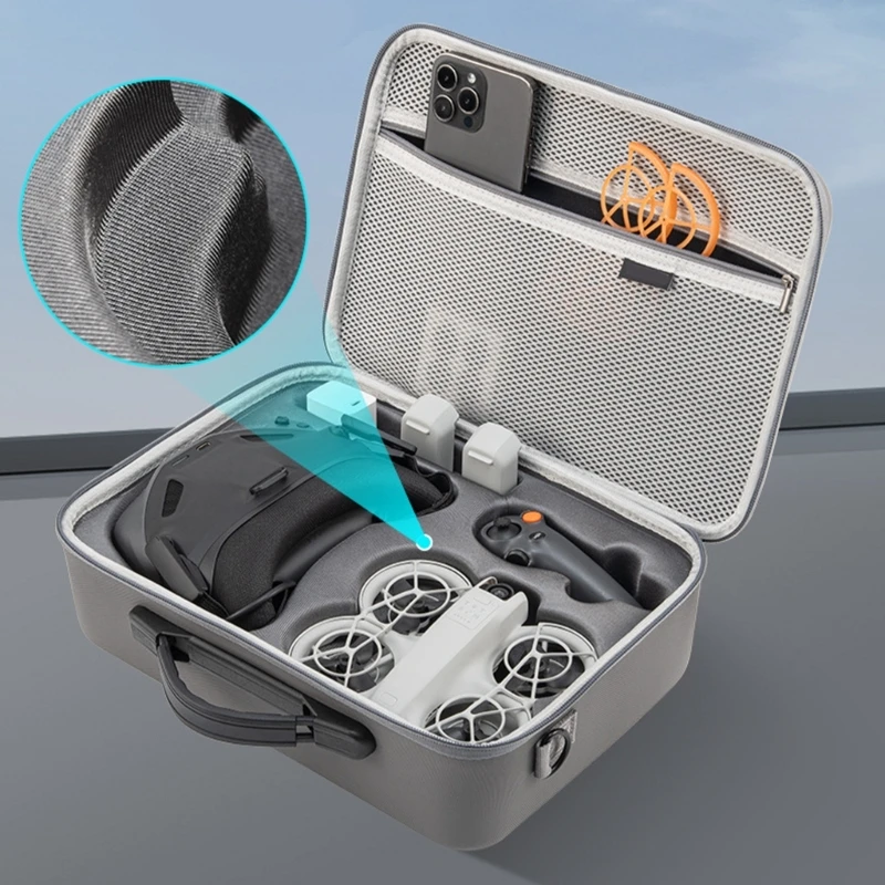 Bolsa transporte UAV a prueba de golpes gris táctica
