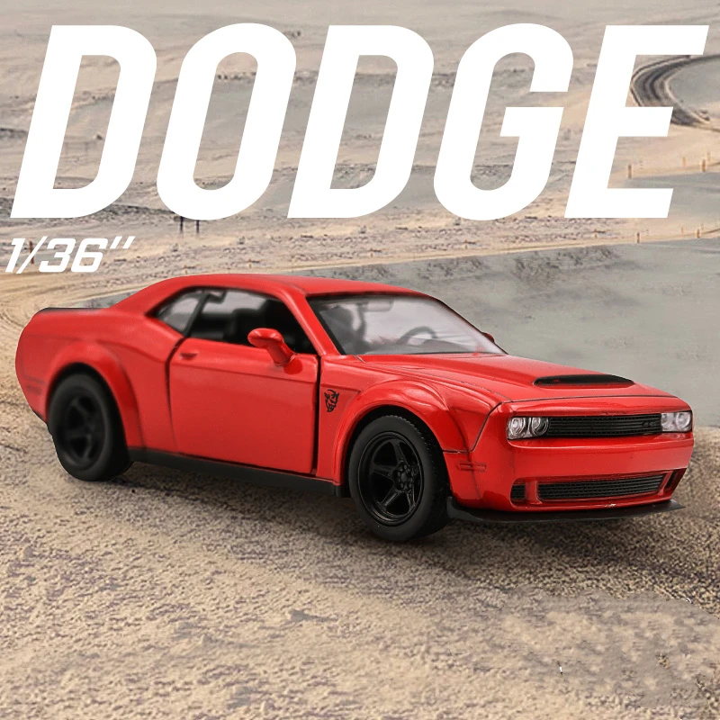 

1:36 Scale Dodge Challenge Alloy Car Model Diecast Car Toys for Boys Birthday Gift Kids Toys Car Collection