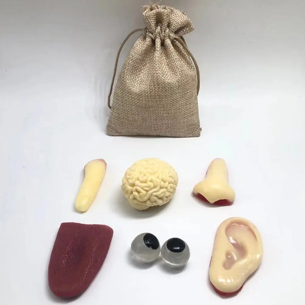 1Set Prank Set Realistic Simulation Finger Nose Ear April Fools Day Creative Trick Simulation Prank Imitation Ear