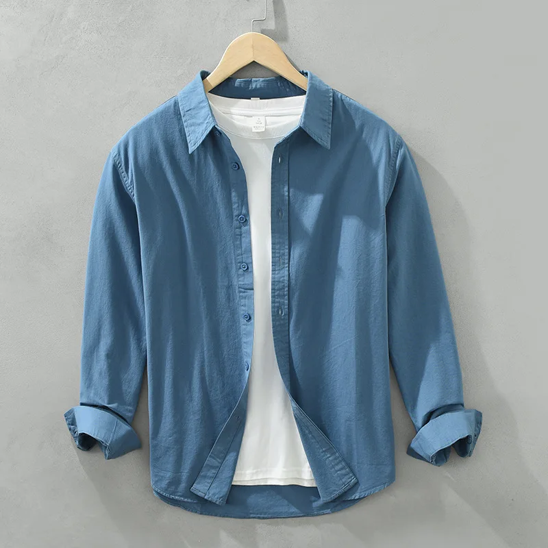 Long-sleeved Shirt Artistic Fresh Cotton Lapel