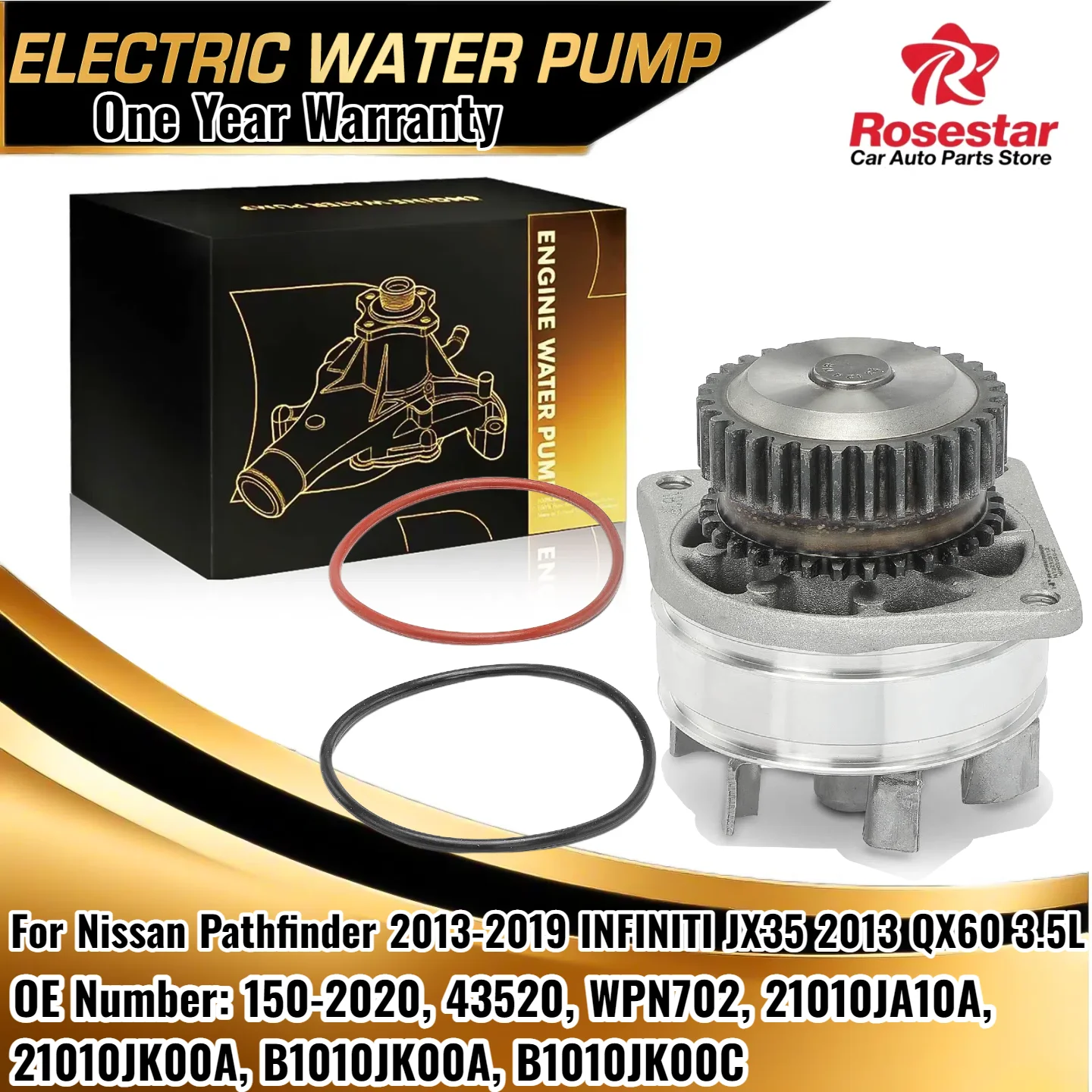 

Водяной насос двигателя для Nissan Pathfinder 2013-2019 INFINITI JX35 2013 QX60 3.5L 21010JA10A, 21010JK00A