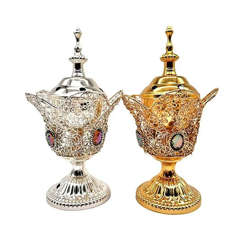 Middle East Church Electric Censer Metal Burner Astetic Room Decor Sandalwood Stove Metal Arabic Incense Burner Electric Incense