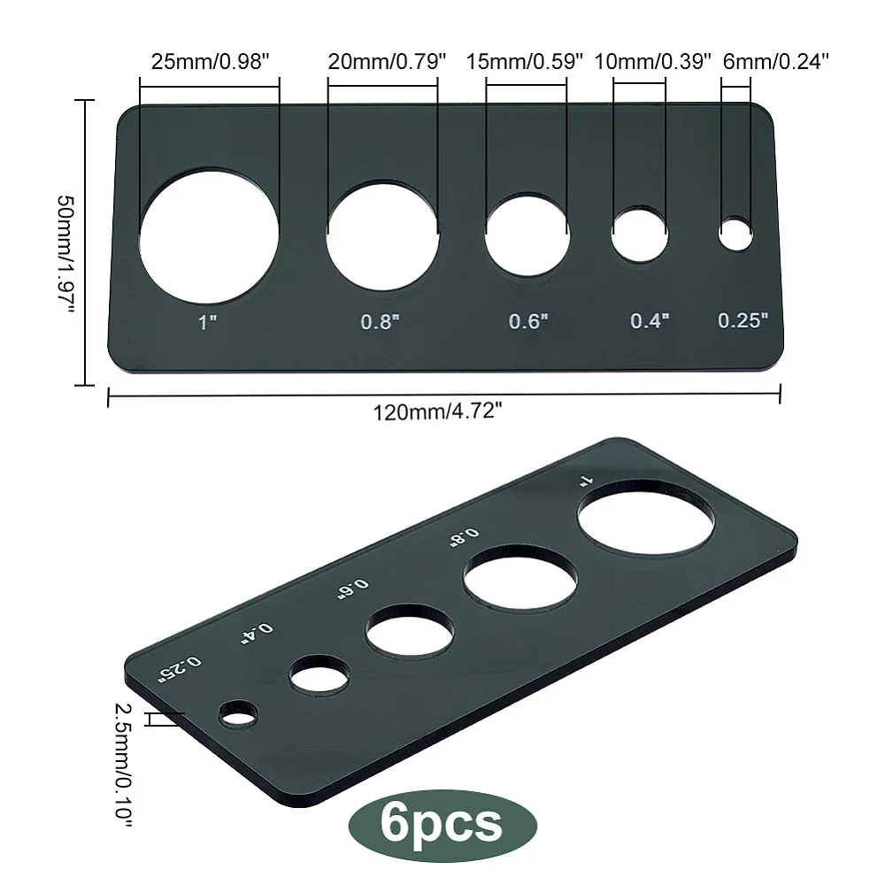 6 قطعة 6 قطعة أداة مساعدة لربط عيون السلامة والغسالات أداة إدراج عيون السلامة السوداء أميجورومي كرافت مقلة العين #2