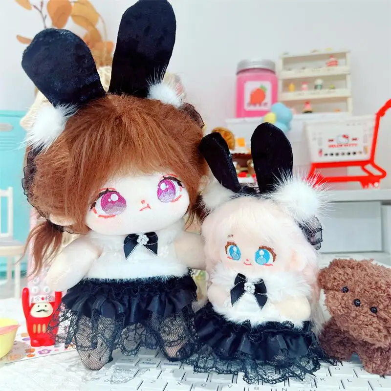 

10cm 20cm Doll Clothes Outfit Black Silk Stockings Cos Bunny Girl's Set Doll Accessories Cultivate Hands-on Ability Gift Toys