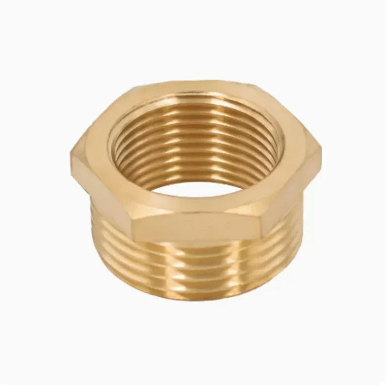 Brass Hex Bushing Reducer Pipe Fitting 1/8 1/4 3/8 1/2 3/4 F To M Threaded Reducing Copper Water Gas Adapter Coupler Connector