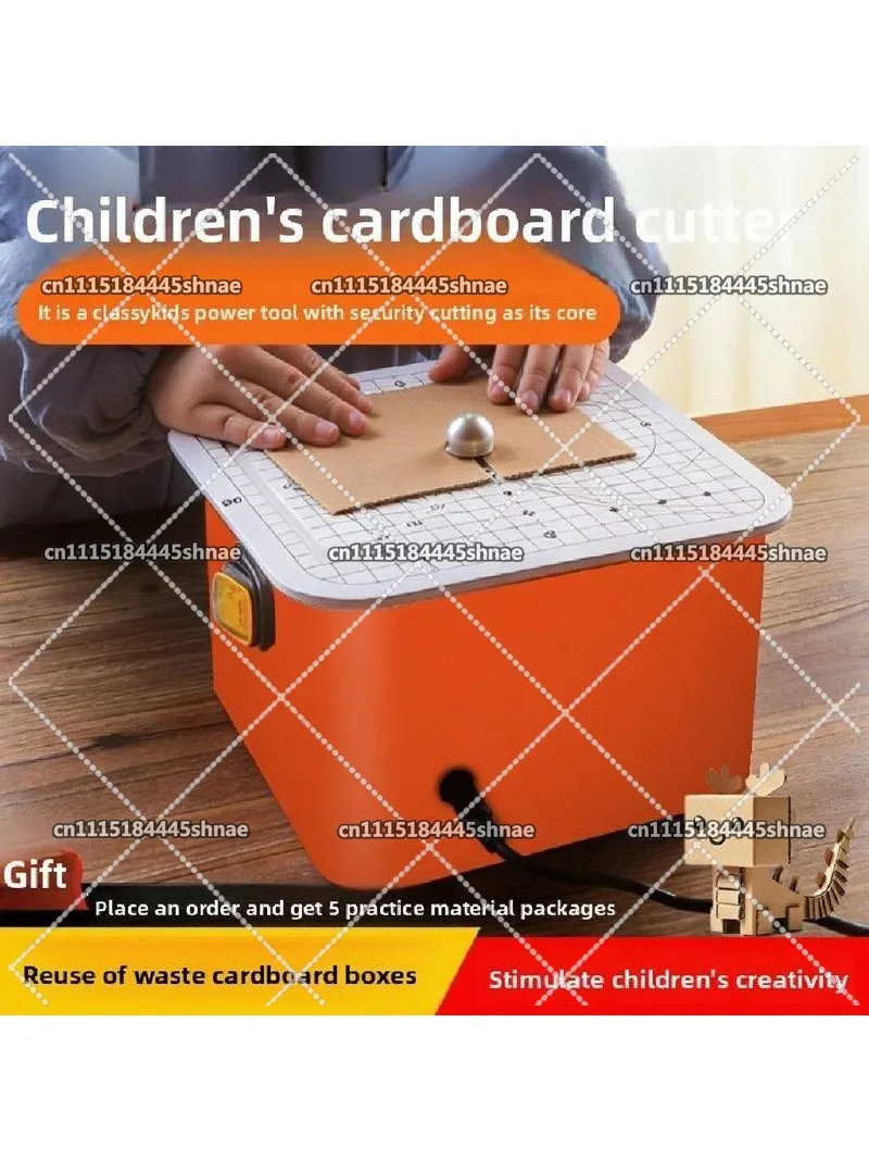 Kids Safe Cardboard Cutting Machine DIY Assembly Tool Kit Creative Handcraft Making Toy Gift For Children Art Craft Project
