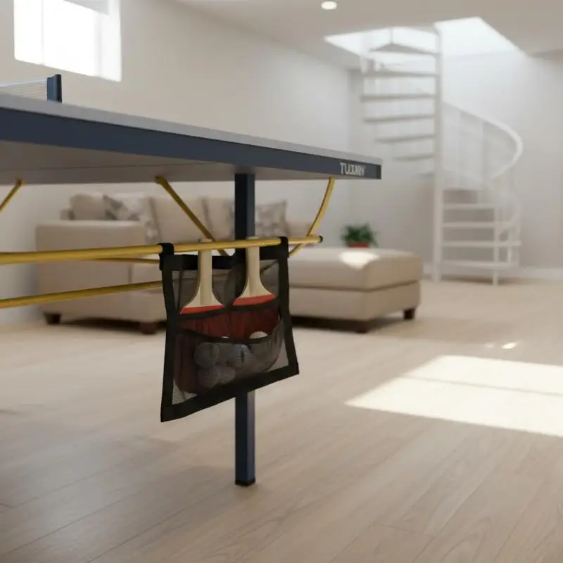 

New Mesh Pingpong Ball Holder Large Bag Capacity Table Tennis Ball Organizer Wall Or Under Table Storage For Training Practice