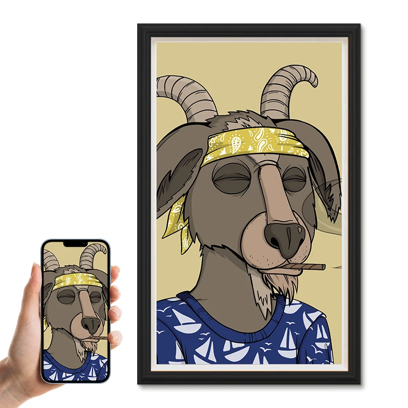 Indoor 21.5-65 Inch Android LCD Panel Artistic Digital Photo Frame Large Screen in Wood Finish