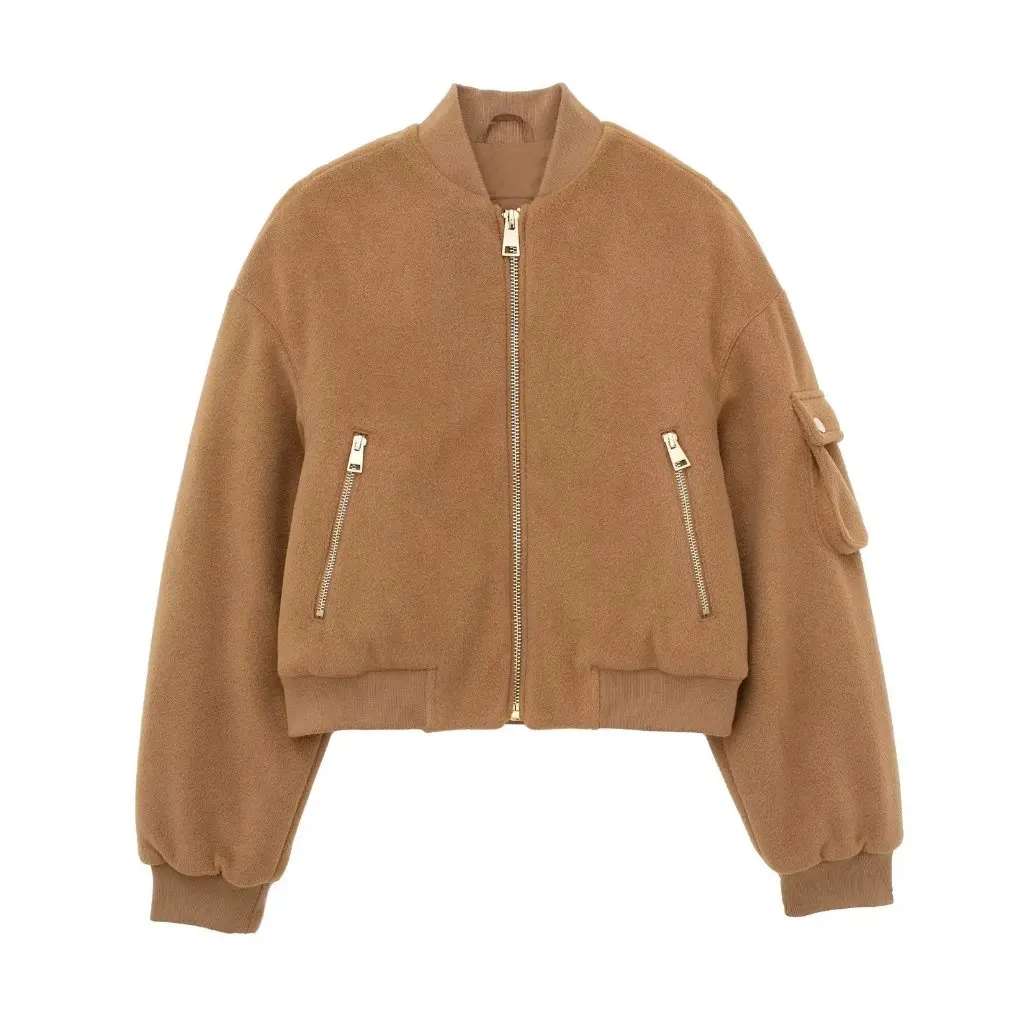 

Women's Short Bomber Jacket Casual Coat European And American Style Autumn New Wholesale