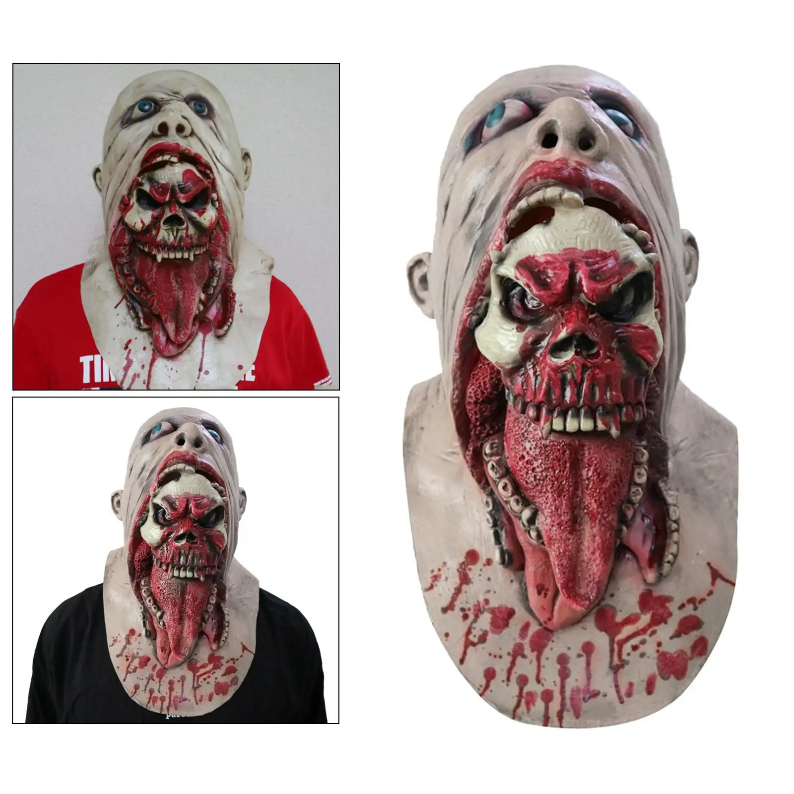 

Halloween Cosplay Scary Skull Mask Costume Fancy for Halloween, Christmas, Carnival, Party, Costume Cosplay