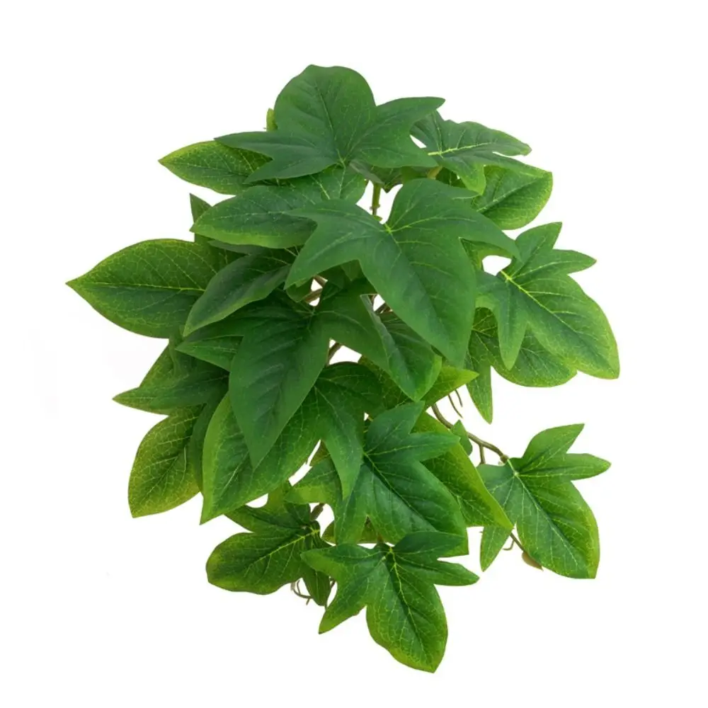 

23 Leaves Artificial Green Plant Leaves Tropical Plant Large Green Potted Plants Real Touch Plastic