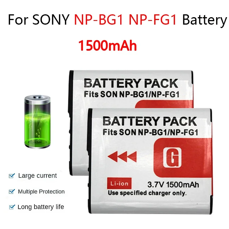 1500mAh Camera Battery NP-BG1 NP-FG1 NPBG1 NPFG1 Battery for SONY DSC W300 W210 W170 W200 W270 W290 WX10 H70 H50 H10 HX5C T100