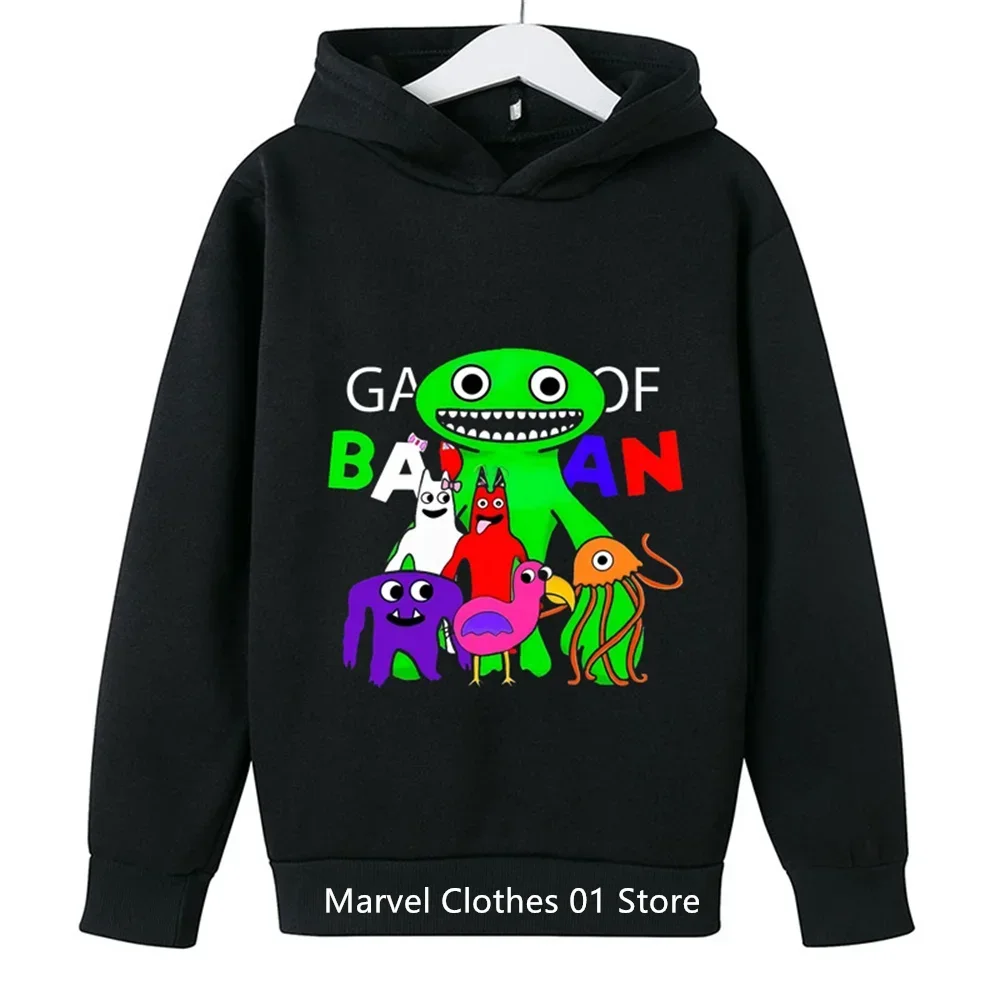 Game Garden of Banban Hoodie Kids Hooded Coats Baby Girls Clothes Teenager Boys Full Sleeve Sweater Children Pullover Sweatshirt