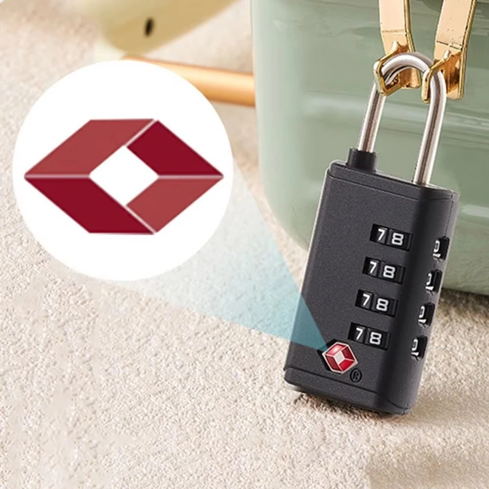 New TSA 3 /4 Digit Combination Lock Anti-theft Security Tool Cabinet Padlock Customs Password Lock for Travel Luggage Protect