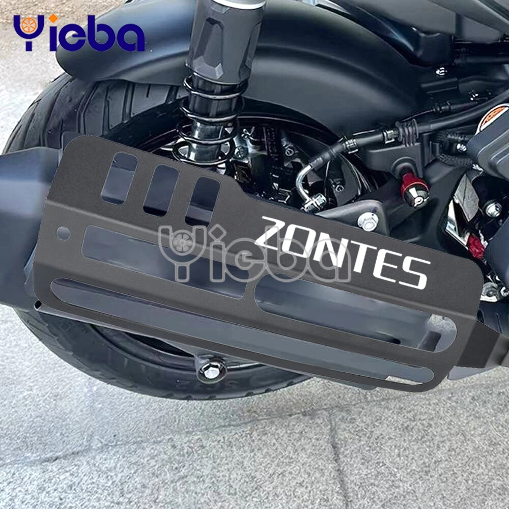 Motorcycle Exhaust Pipe Protector Cover aluminium fit For Zontes 150 V / X 175 V 2026 2027 2028 Exhaust Pipe Heat Shield Guard