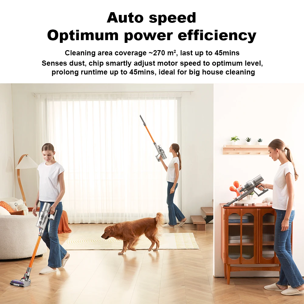 Cordless Handheld Stick Vacuum Cleaner Liectroux i10, Smart Dust Sensing,27KPa, 250W BLDC,Suit for Carpet, Floor, Car & Pet Hair