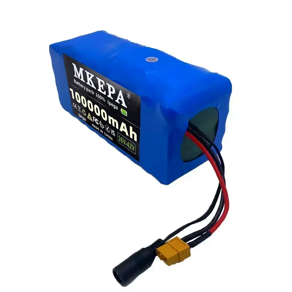 جديد 10S4P 36 فولت 100000 مللي أمبير سكوتر كهربائي بطارية ليثيوم 18650 بطارية حزمة 36 فولت مناسبة للدراجات سكوتر بطارية + شاحن 42 فولت