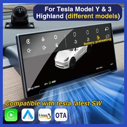 Modell 3Hud für Tesla Model Y Heads Up Display Highland Instrumententafel Cluster Air Vent Dashboard Frontkamera Treibermonitor