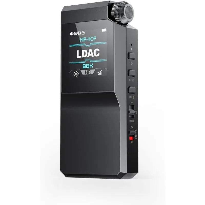 BTR17 بلوتوث 5.4 USB DAC AMP مع LDAC، aptX بدون فقدان. Dual ES9069Q، 10-Band PEQ، THX AAA 78+amps 3.5mm غير متوازن و4.4