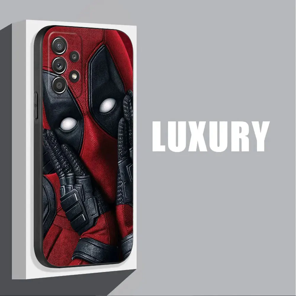 Marvel Spiderman For Samsung Galaxy A55 Deadpool Case A54 A52S A53 5G A51 A34 A35 A33 A32 A50 A72 A71 A30 A7 A9 Soft Cover Venom