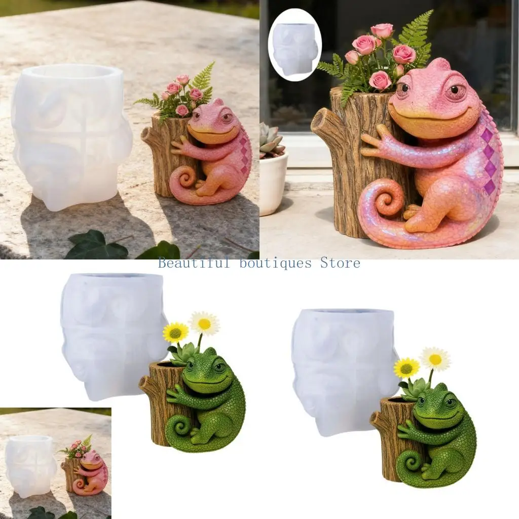 U4LF Easy To Use Silicone Mold For Making Stump Containers Jewelry Holders