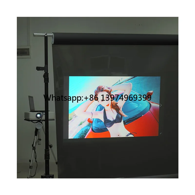 3D Hologram Film Advertising Projection Screen 1.52x10m Black Projection Screen Front Rear Projector Projection Screen