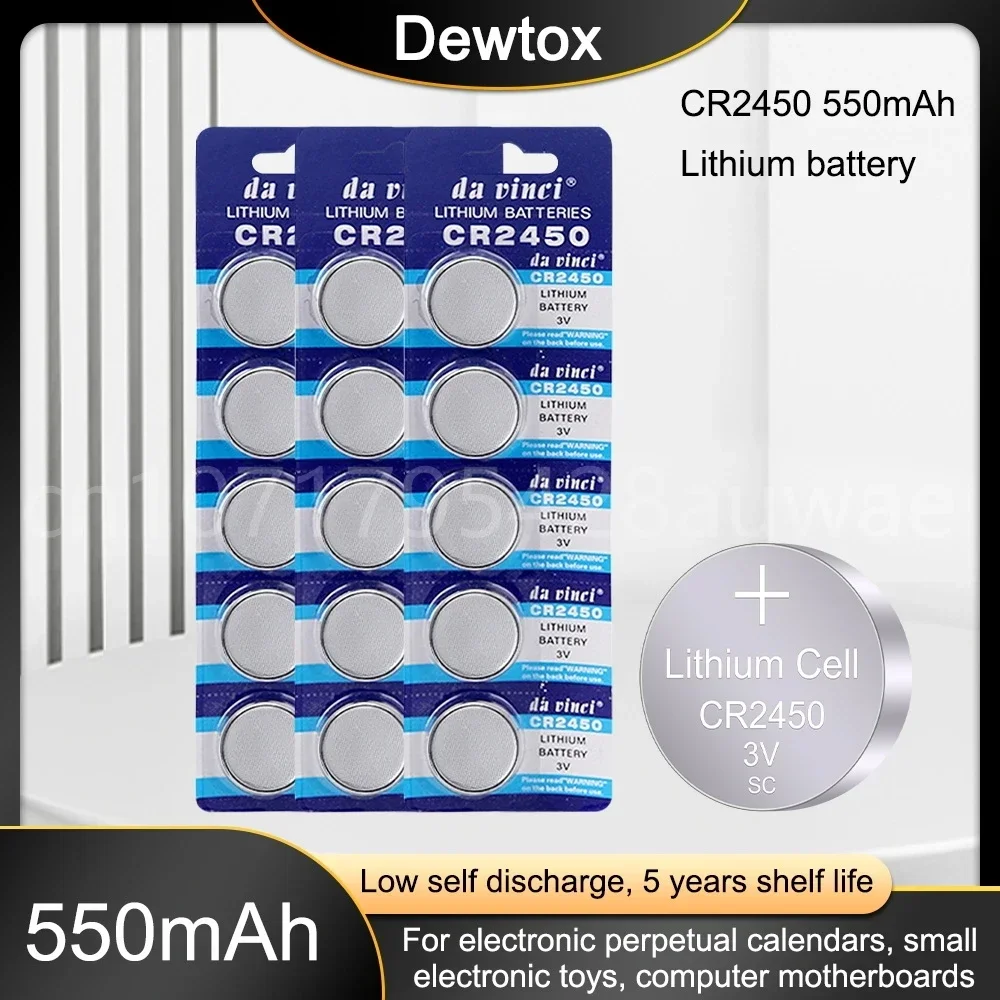 20-200PCS CR2450 Button Batteries KCR2450 5029LC LM2450 Cell Coin Lithium Battery 3V CR 2450 for Watch Electronic Toy Remote