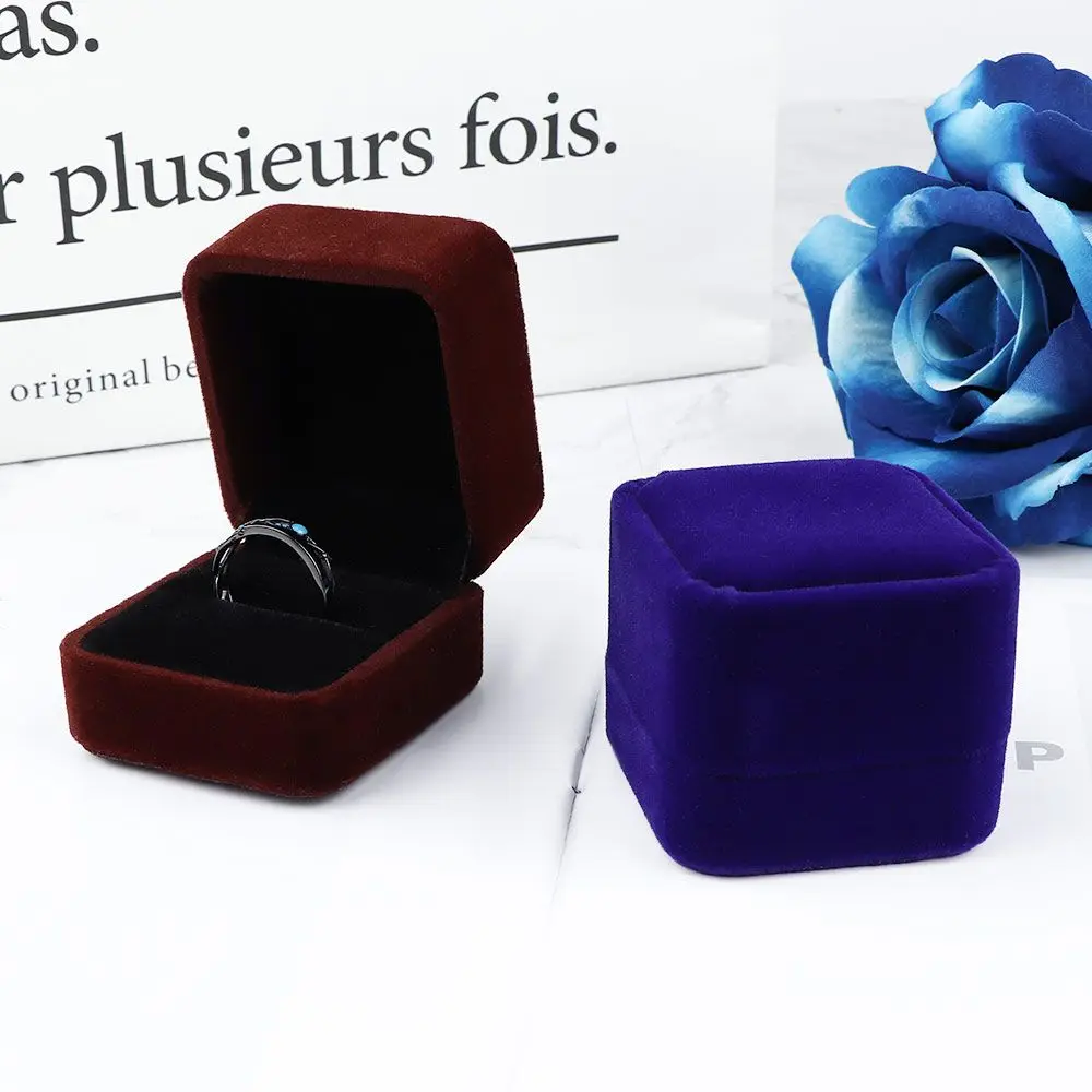 Proposal Ring Boxes Deluxe and Romantic Engagement Ring Ring Boxes Earring Ring Storage Box Velvet Boxes