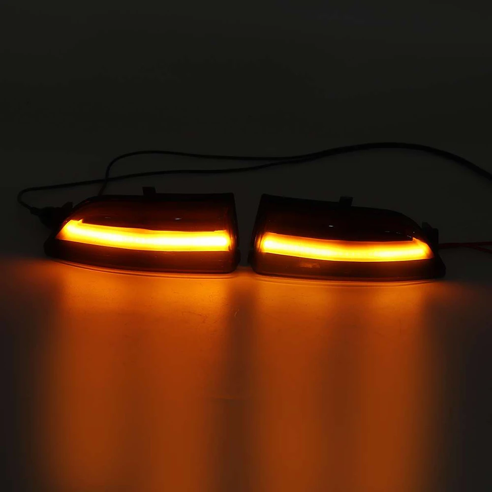 2* 12V 3W LED ABS Car Turn Signal Indicator Yellow Lights Blinker Lamp For Ford Everest Ranger Raptor Wildtrak 2015-2019