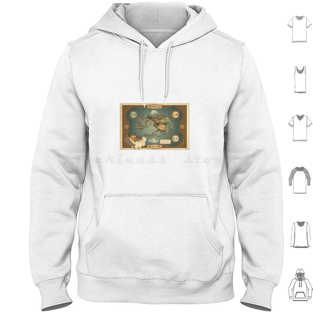 The Last Airbender Map I Hoodies Long Sleeve Jasmine Dragon The Last Airbender Zuko Tea Iroh Uncle Iroh Ba Sing Se