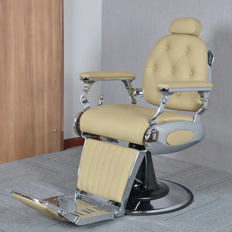 Hairdressing Retro High- Big Barber Chair Head Dressing Down Barber Chair Menshaving Dressing Silla De Barbero Luxury Furniture