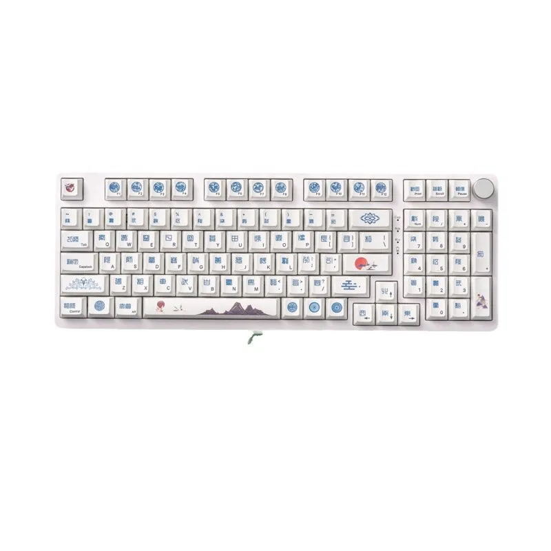 Zodiac theme PBT original keycap, five-sided hot sublimation keycap original highly opaque adaptation