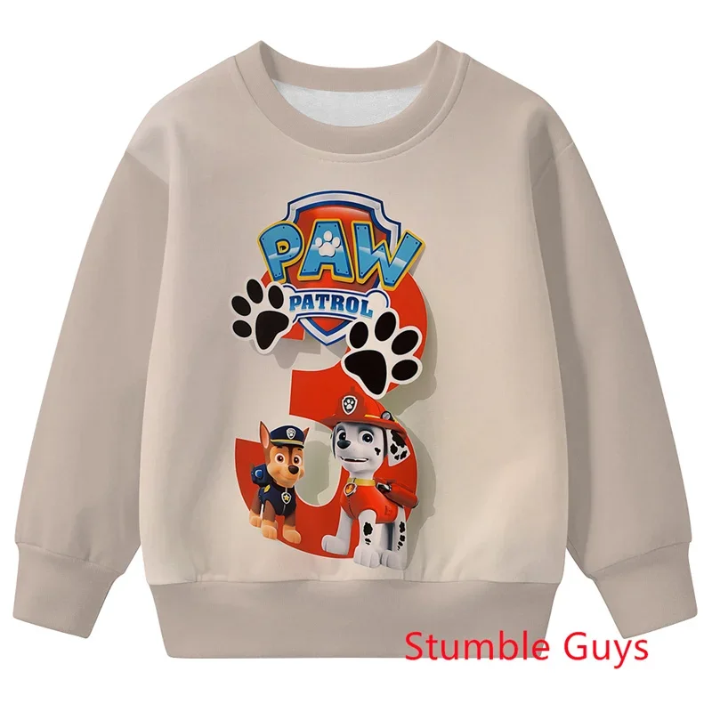 أطفال باو باترول ربيع الخريف أنيمي هوديي البلوز الكرتون بنين بنات خفيفة الوزن مريحة ملابس كاجوال #6