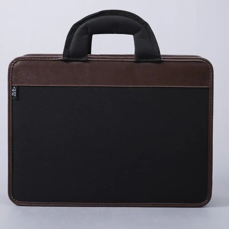 Multi Functional File Archive Bag Canvas Briefcase Advertising Promotion A4 Button PP Hand-held File Sorting Storage Bag Handbag
