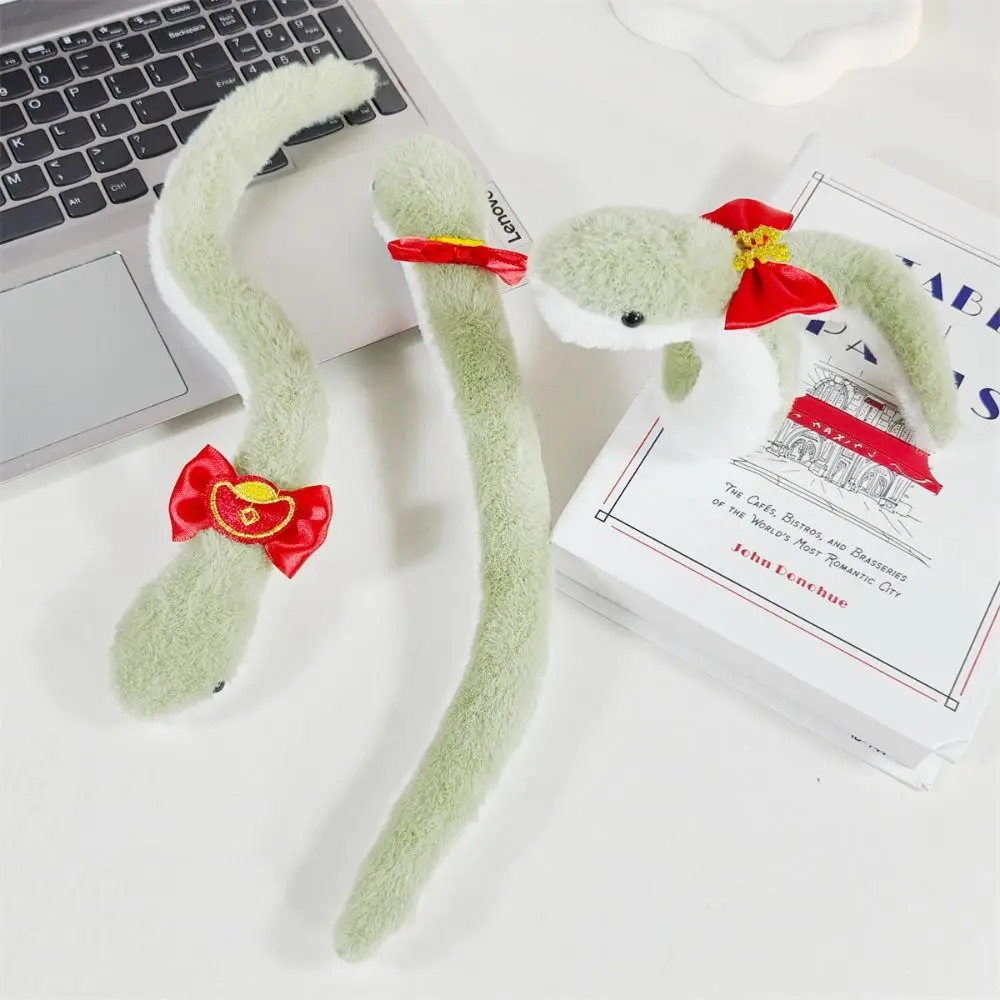 Plush Year of The Snake Plush Toy Little Snake Wrap Around Arm Snake Stuffed Plush Doll Soft Fluffy Snake Animal Doll