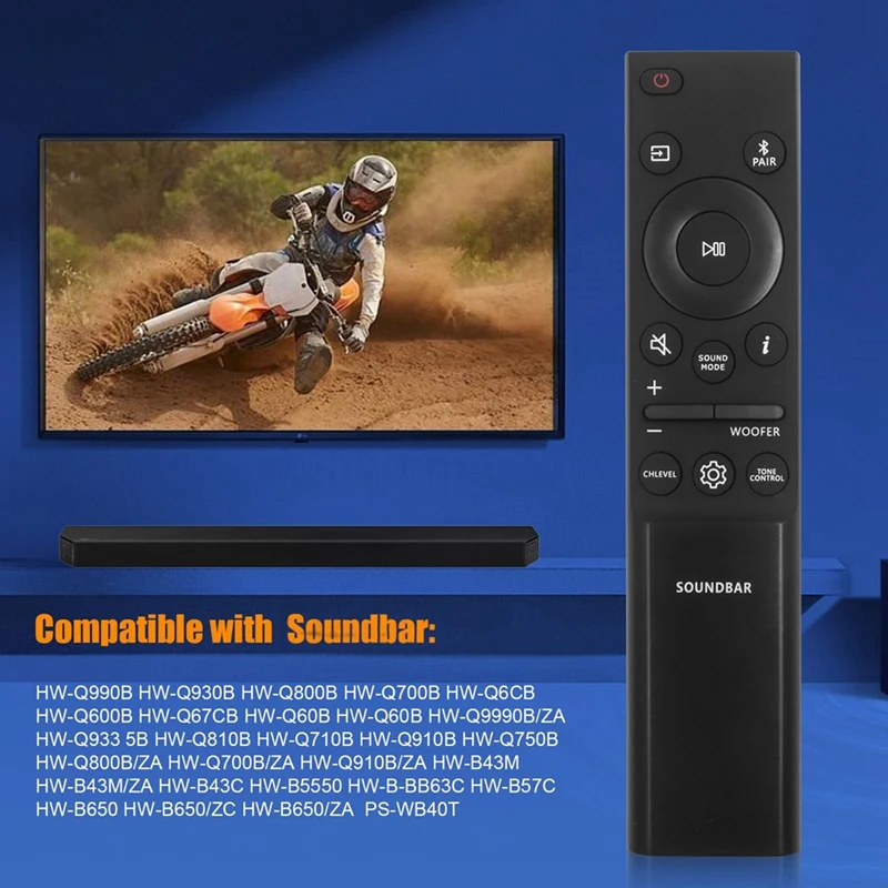 AH81-15047A Замена пульта дистанционного управления для динамика Samsung Sound Bar HW-Q990B HW-Q930B HW-Q6CB HW-Q600B HW-Q67CB