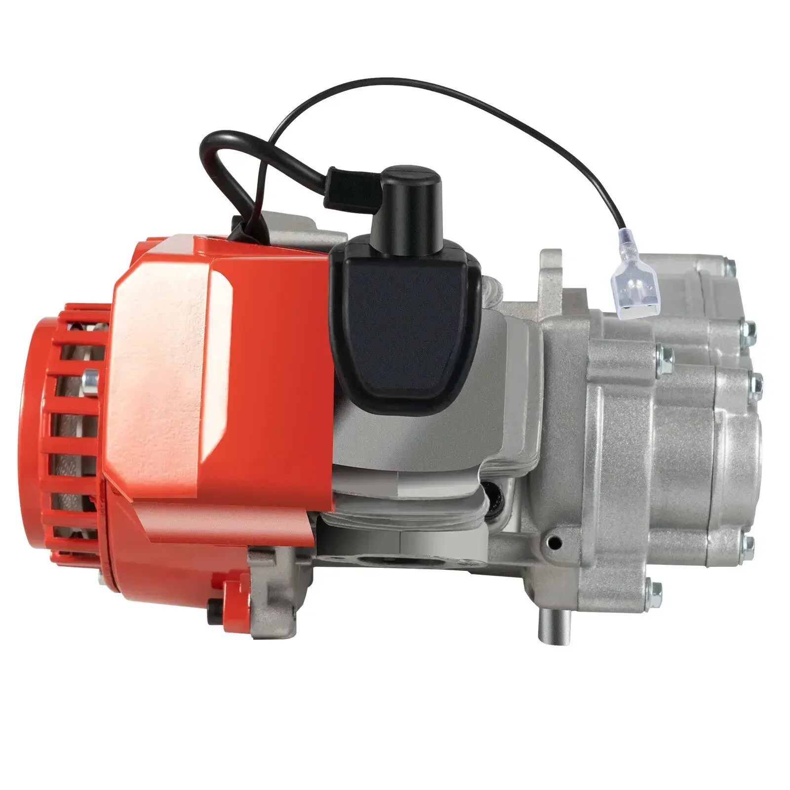 49cc 2-stroke Engine, Single Cylinder Pull Rope Start Aluminum Motor, for Dirt Bikes& Scooters Efficient& Durable