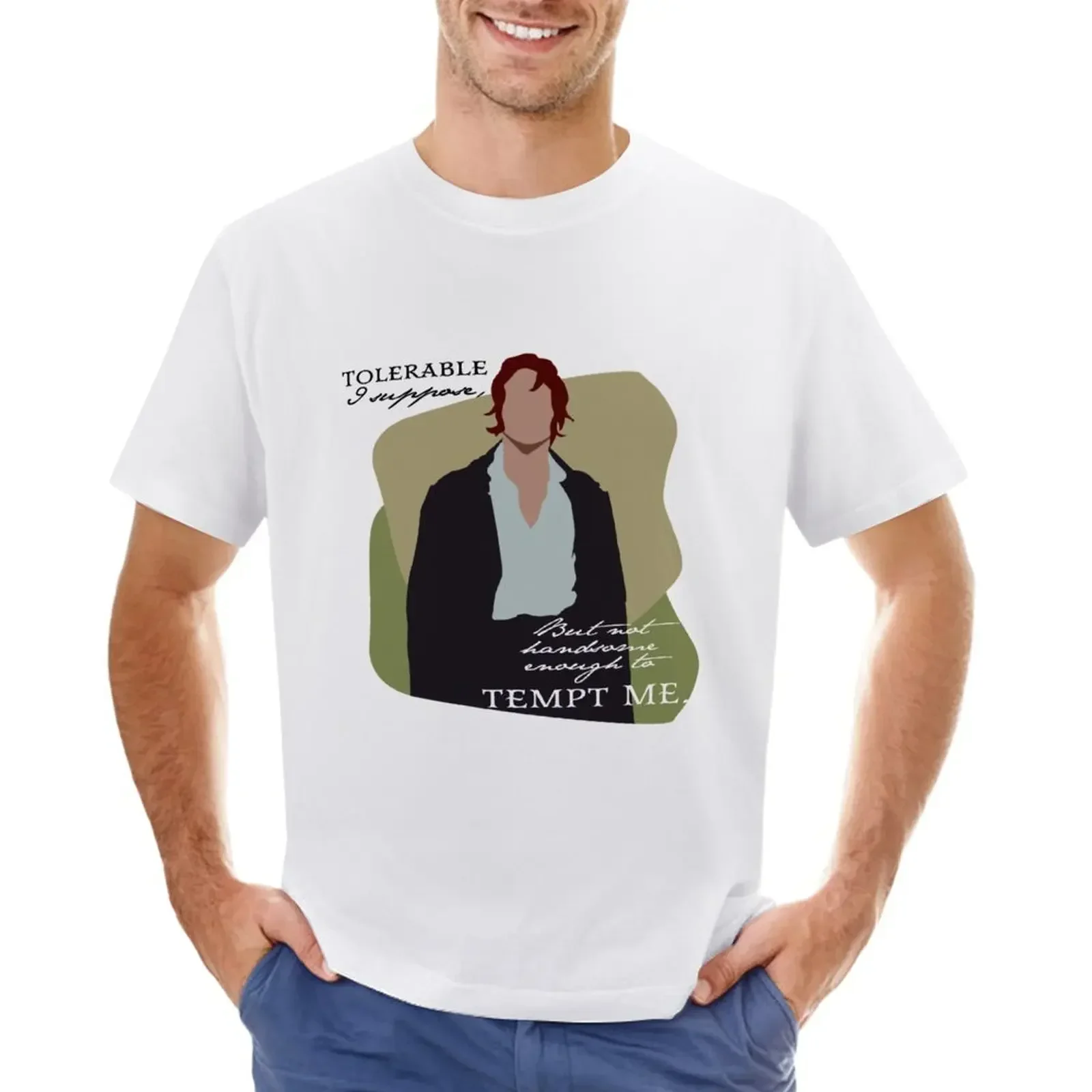 Tolerable, I suppose - Mr. Darcy - Pride and Prejudice T-Shirt anime clothes boys whites for a boy T-shirt men