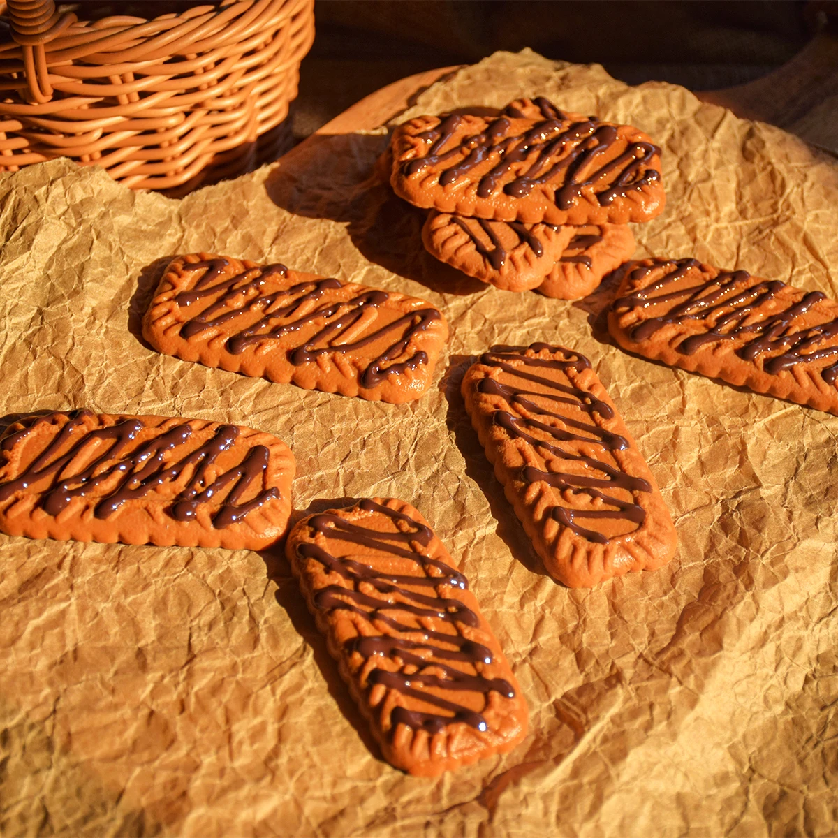 Simulation Biscuits Artificial Cookie Decor Soda Crackers Model Decorative Models Pvc Food Fake Cookies