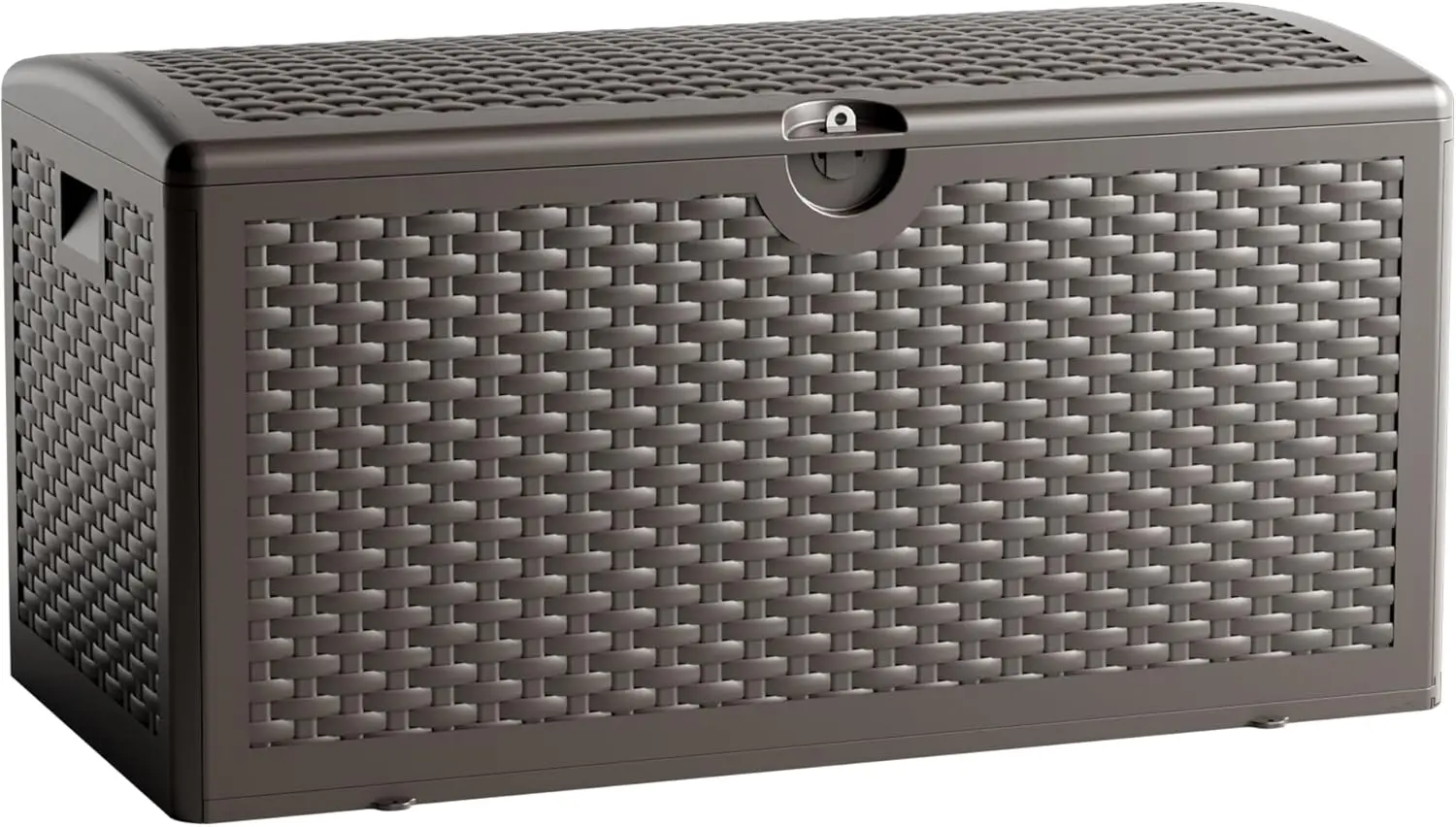 

80 Gallon Resin Storage Box, All-Weather, Lockable Multi-Purpose Deck Box for Outdoor Cushions, Patio Items, and Garden Equipmen