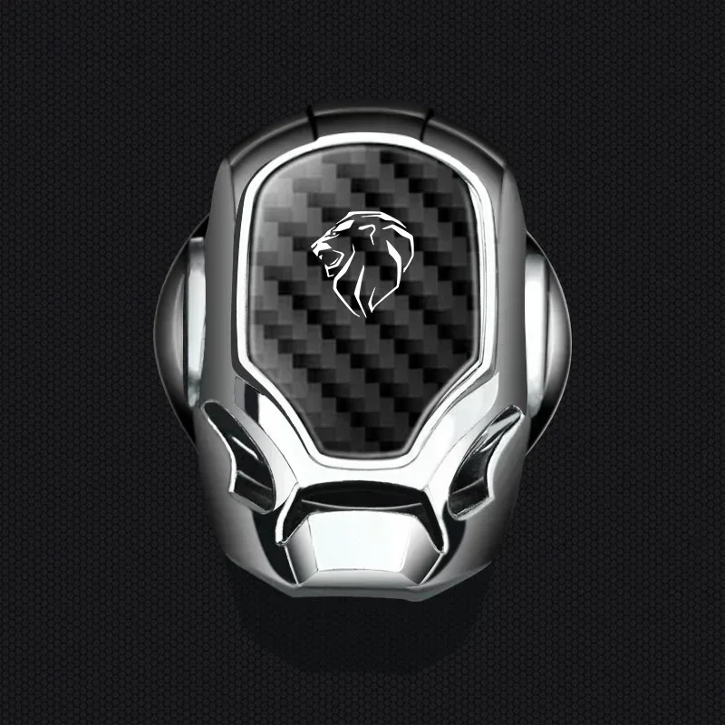 Metal Car One-Click Start Button Cover For Peugeot 206 307 308 3008 207 208 407 508 2008 5008 107 106 205 4008 Accessories