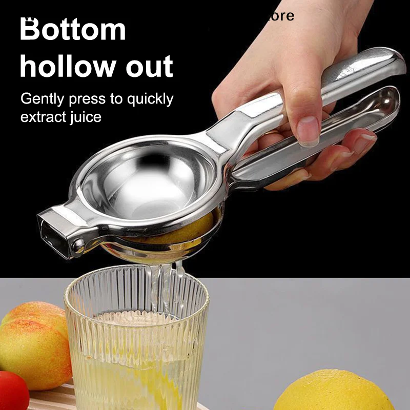【W】Stainless Steel Manual Juicer Processor Lemon Squeezer Orange Fruit Household Lemon Clip Fruit Pressing Kitchen Accessories