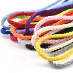 10yards 5mm Cotton Rope Craft Decorative Twisted Cord Rope For Handmade Decoration DIY Lanyard Ficelles Couleurs Thread Cord