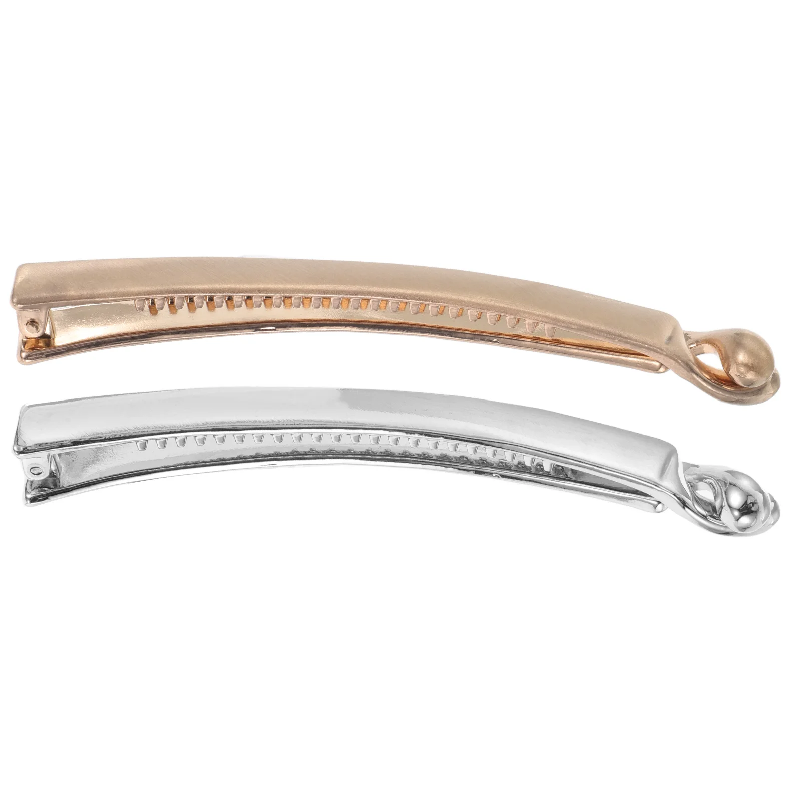 

2pcs Banana Metallic Ponytail Holder Thick Accessories Vertical Clamp Large Fine Secure Hair Styling Comb For Women French
