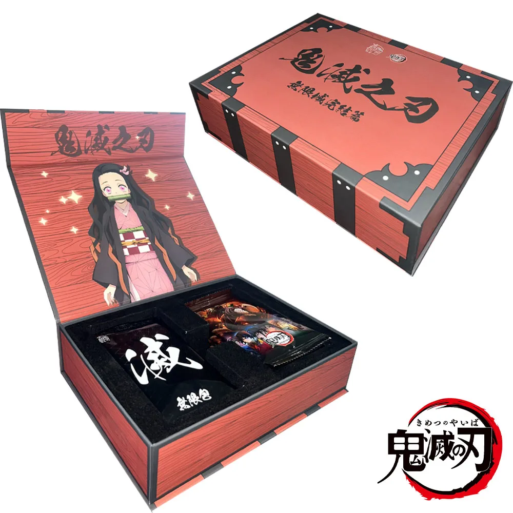 Newest Demon Slayer Cards Booster Box Anime Figures Tanjirou Nezuko Series Hobby Cards For Children Gifts