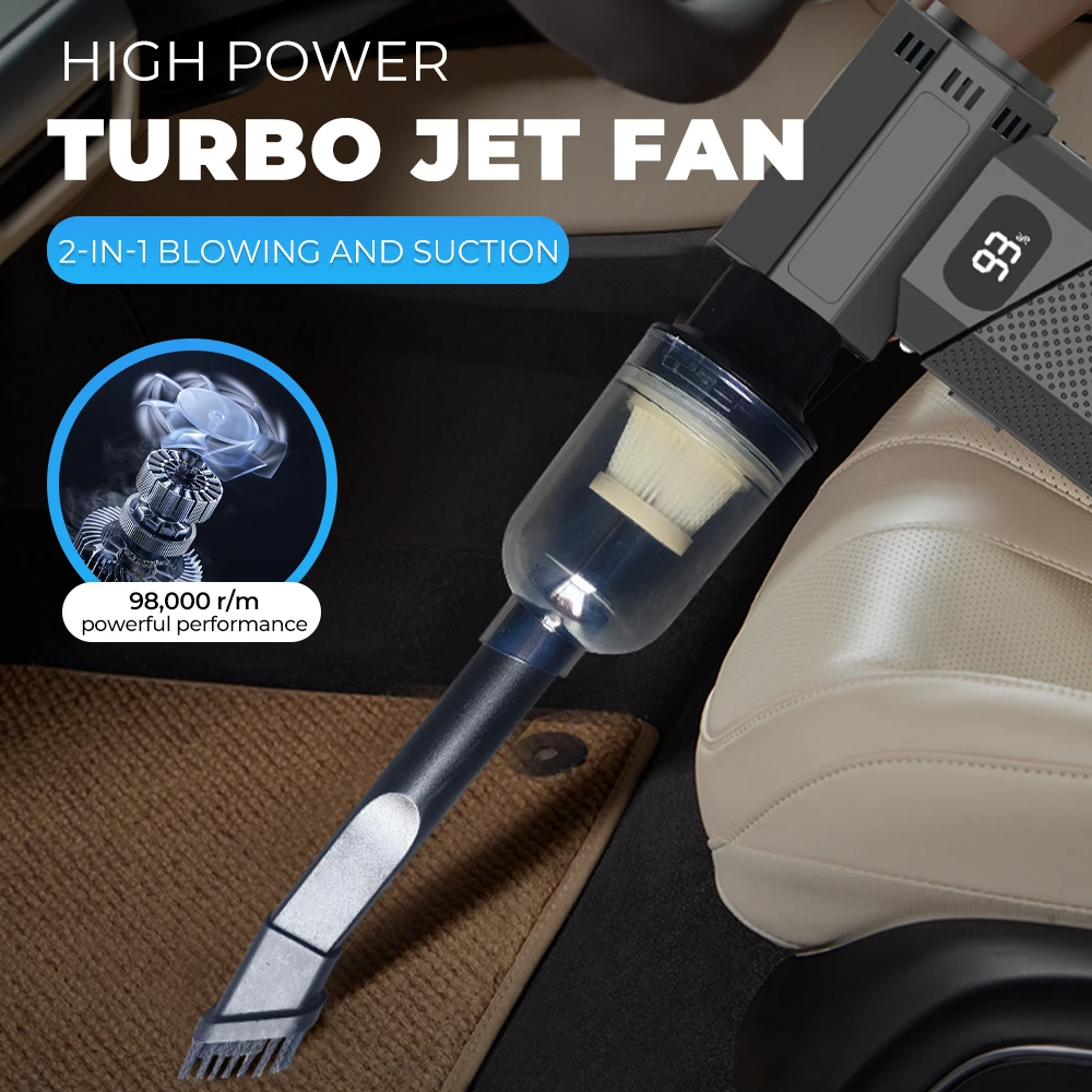 Violent Fan 980000RPM Powerful Air Blower Vacuum Dust Cleaner Type-C Charging Strong Winds 55m/s Brushless Turbo Jet Blower Tool - Image 3